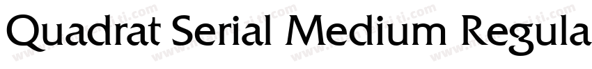 Quadrat Serial Medium Regular字体转换